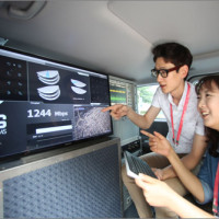 Samsung engineers prepare for 5G test on race track – 1