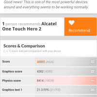 Alcatel OneTouch Hero 2 3DMark Ice Storm Extreme 2