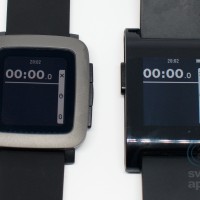 Černobílá aplikace na Pebble Time a pebble