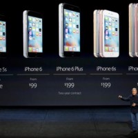Phil Schiller speaks about pricing for the entire iPhone line during an Apple media event in San Francisco