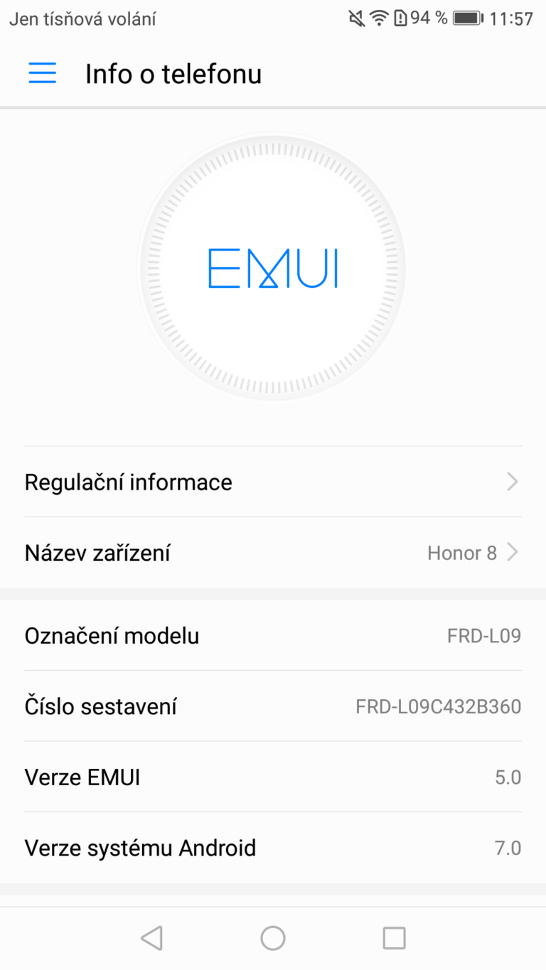 Honor 8 dostává aktualizaci na Android 7.0 Nougat