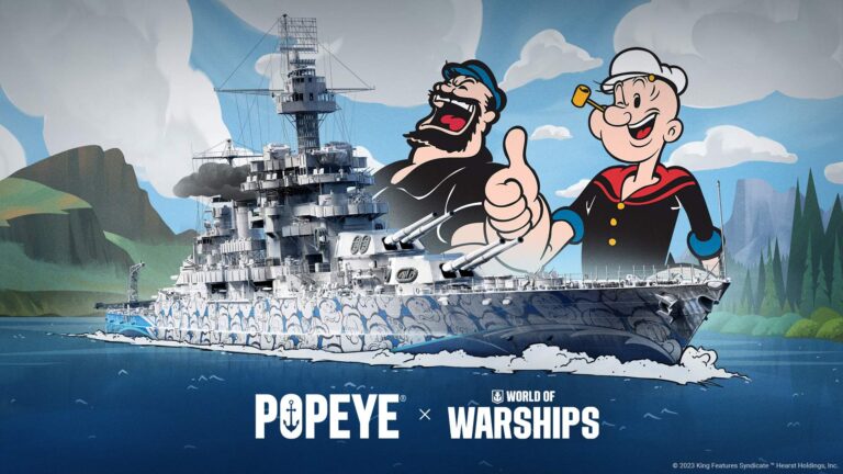 Pepek Námořník se objeví ve World of Warships aby podpořil Světový měsíc oceánů